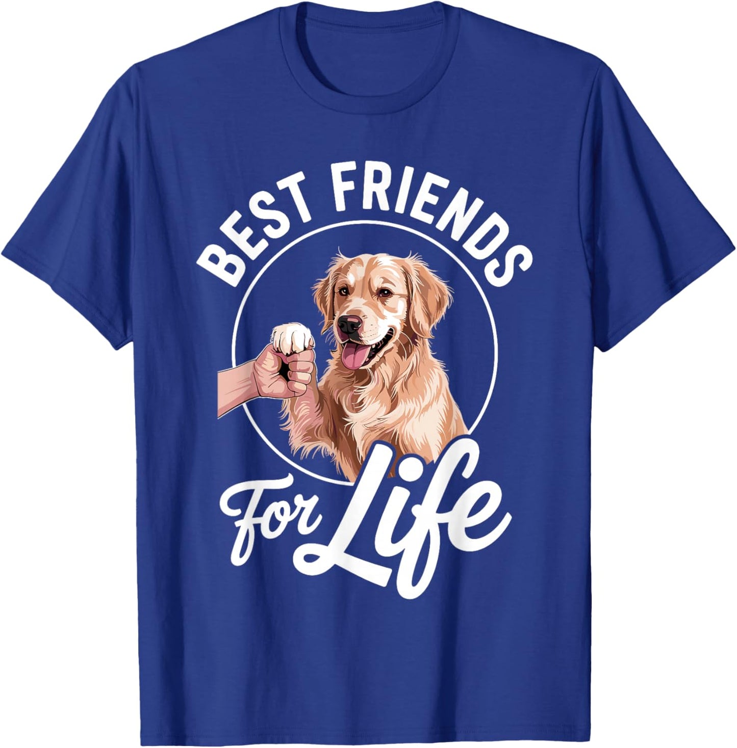 Funny Golden Retriever Art Women Golden Retriever T-Shirt - T-Shirt | Royal