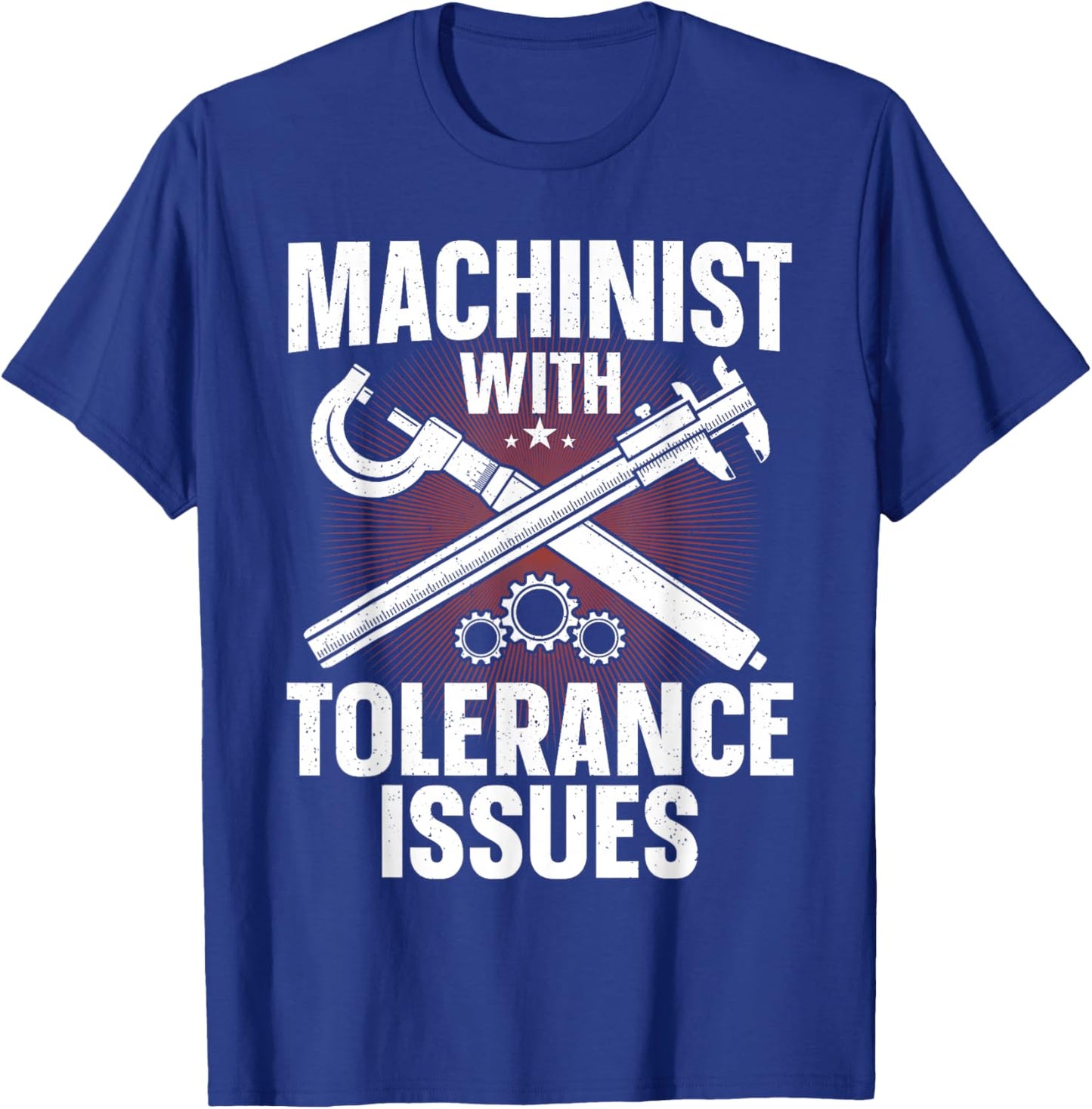 Funny Machinist Art Dad Women CNC Machine Operator T-Shirt - T-Shirt | Royal
