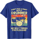 Funny Drummer Design Women Drumline Drumming Drummer T-Shirt - T-Shirt | Royal