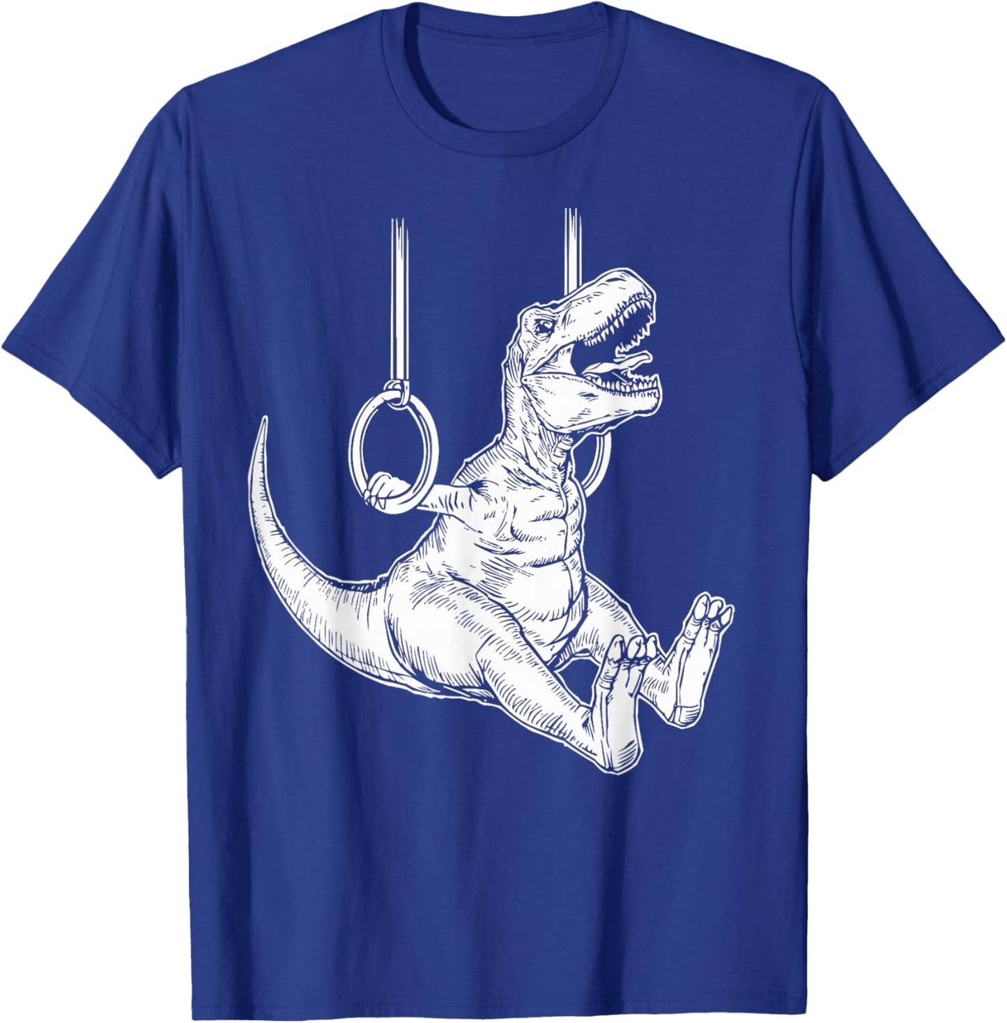 Gymnastics Dinosaur Rings Kids Boys Gymnast T-Shirt - T-Shirt | Royal