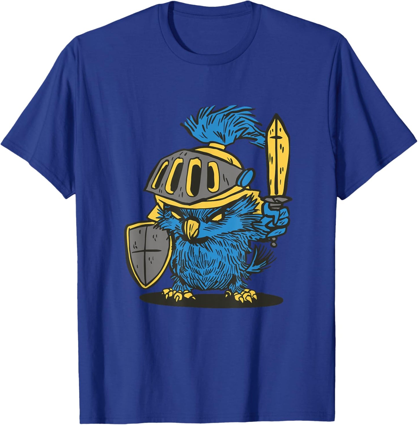 Angry Owl Knight - Medieval Renaissance Festival T-Shirt - T-Shirt | Royal