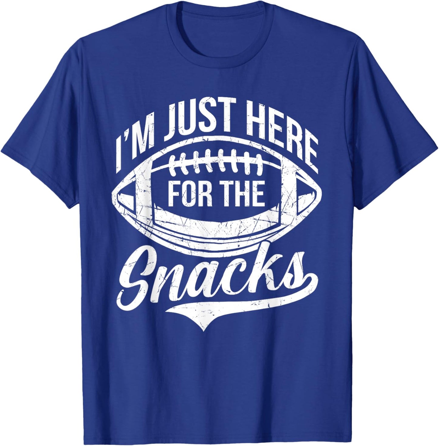 I'm Just Here For The Snacks Funny Fantasy Football League T-Shirt - T-Shirt | Royal
