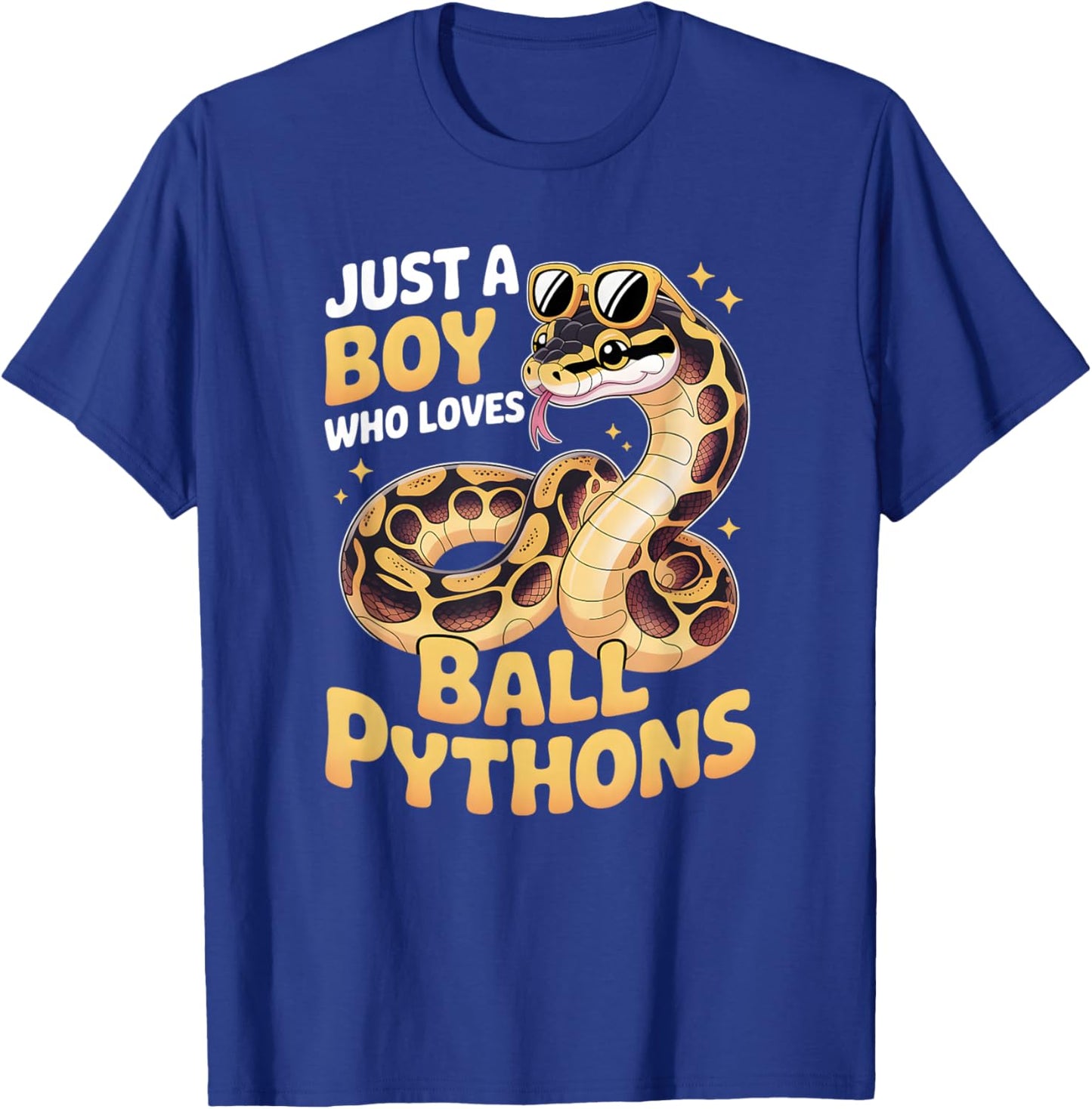 Boys Ball Python T-Shirt - T-Shirt | Royal
