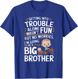 Promoted to Big Design Brother Funny Tractor Toddlers & Kids T-Shirt - T-Shirt | Royal