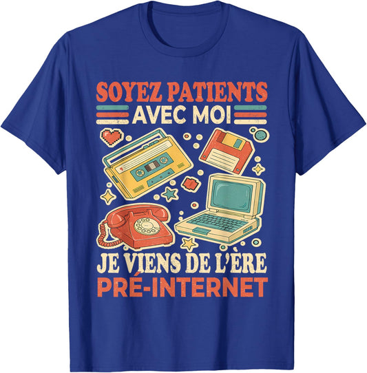 Vintage Nostalgia - Humour pour Vieux T-Shirt - T-Shirt | Royal