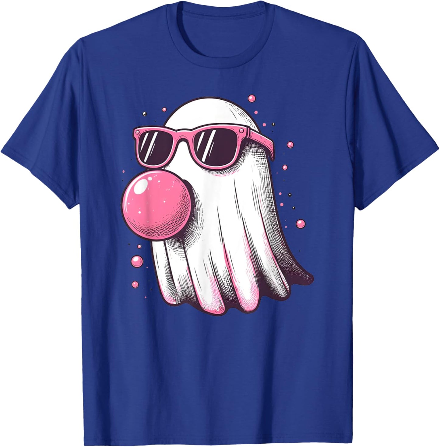 Cute Little Ghost Pastel Goth Bubble Gum Cool Halloween T-Shirt - T-Shirt | Royal