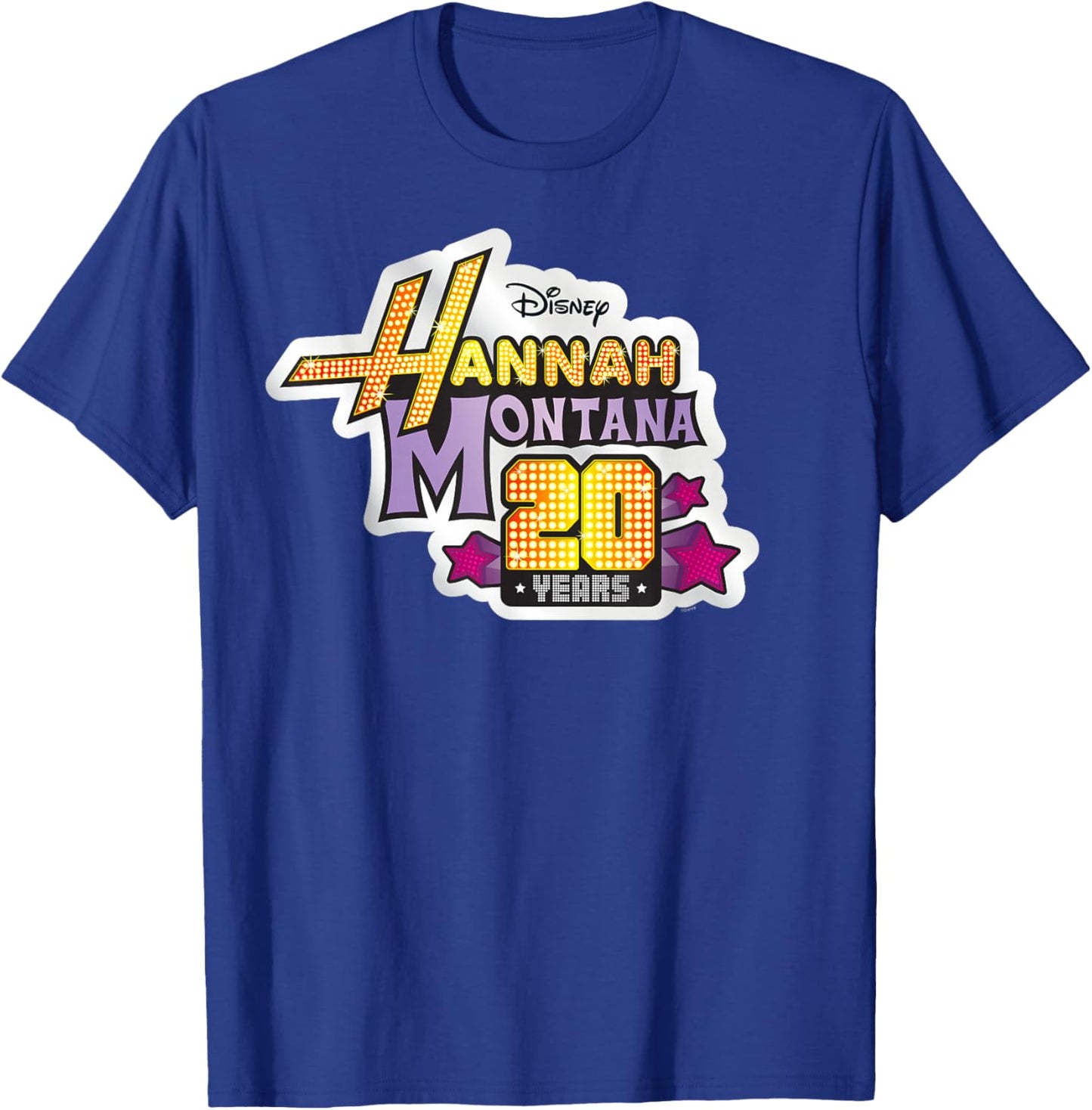 Disney Hannah Montana 20th Anniversary Official Logo T-Shirt - T-Shirt | Royal