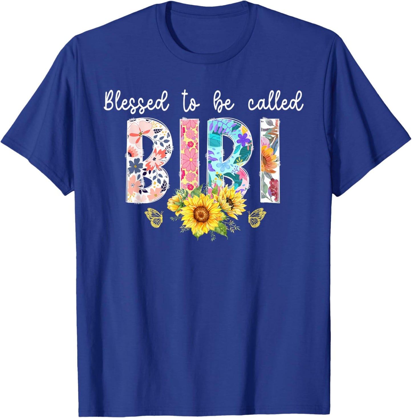 Blessed To Be Called Bibi Grandma Bibi Grandmother T-Shirt - T-Shirt | Royal