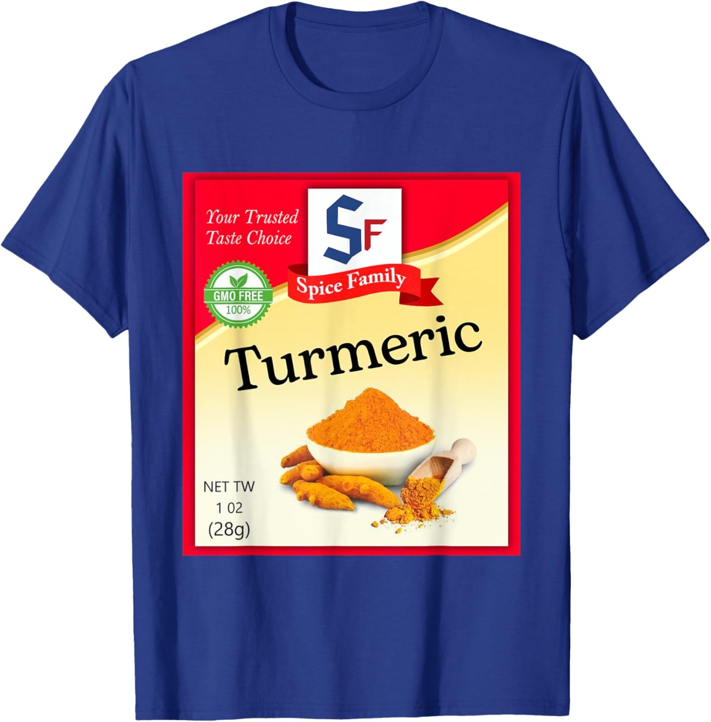 Turmeric Condiment Costume Holiday Spice Costumes T-Shirt - T-Shirt | Royal