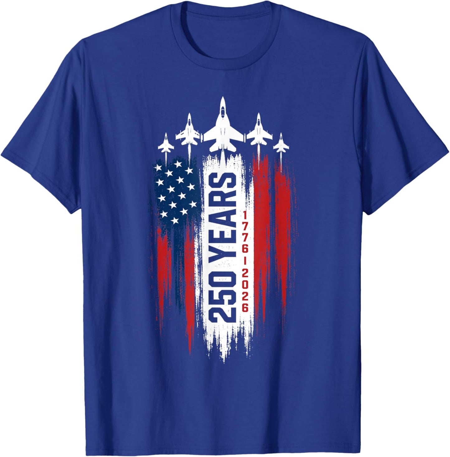 250 Anniversary USA 250th American Flag Patriotic 250 Years T-Shirt - T-Shirt | Royal
