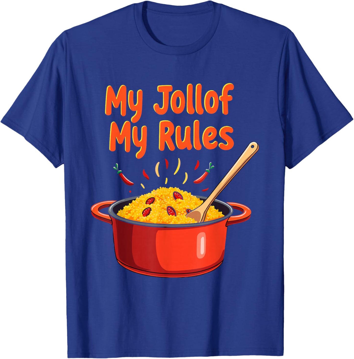 Jollof Rice West African Cuisine Nigerian & Ghanaian Food T-Shirt - T-Shirt | Royal