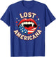 Lost Americana Vintage Vampire Patriotic Retro USA T-Shirt - T-Shirt | Royal