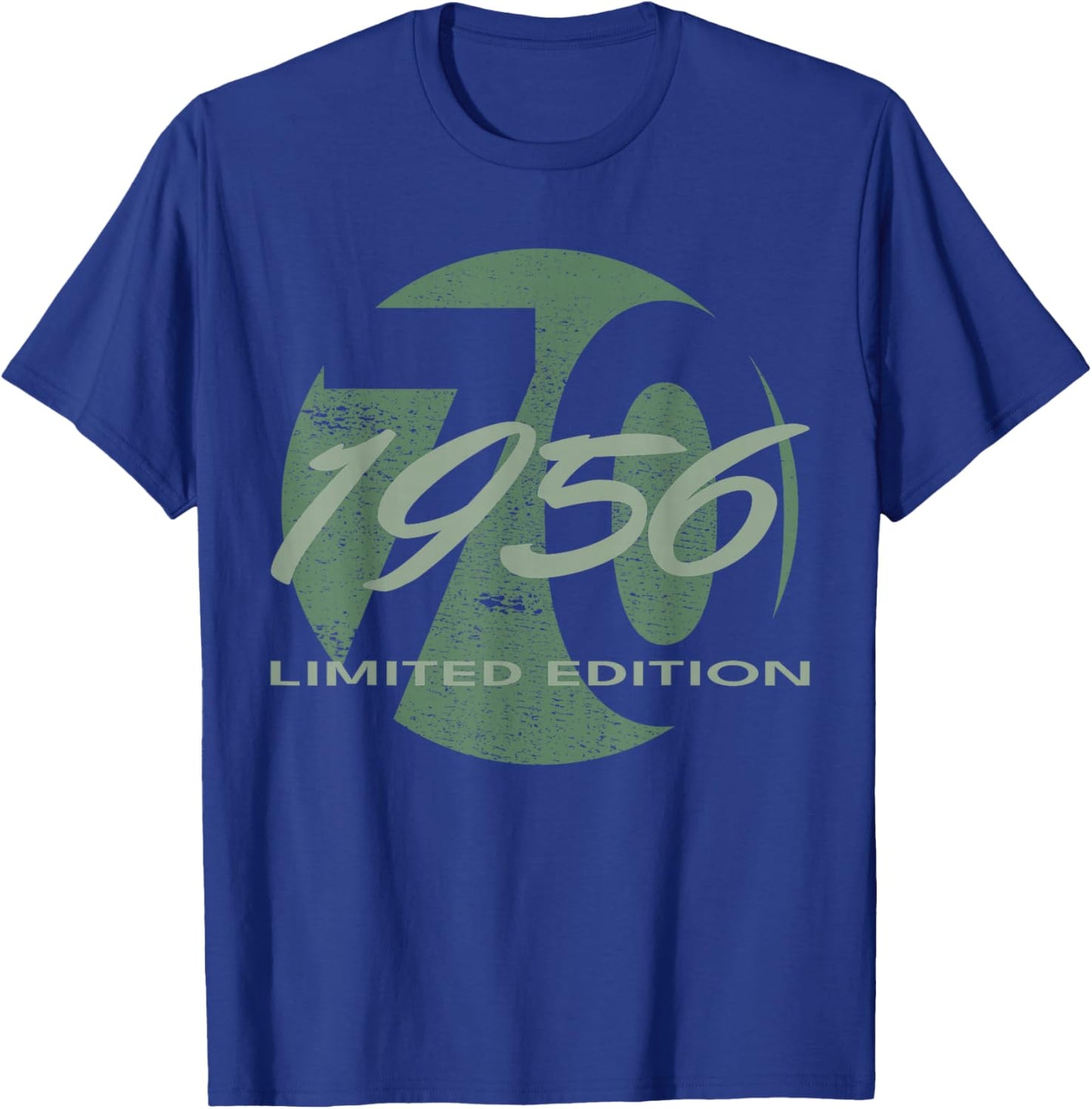 70th Birthday Man Woman 70 Years 1956 Funny Gift T-Shirt - T-Shirt | Royal
