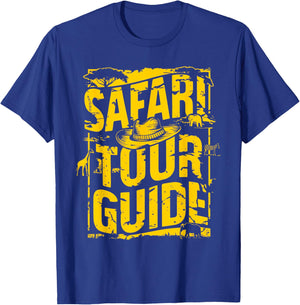 Safari Tour Guide Shirt Kids Men Women Adult Costume T-Shirt - T-Shirt | Royal