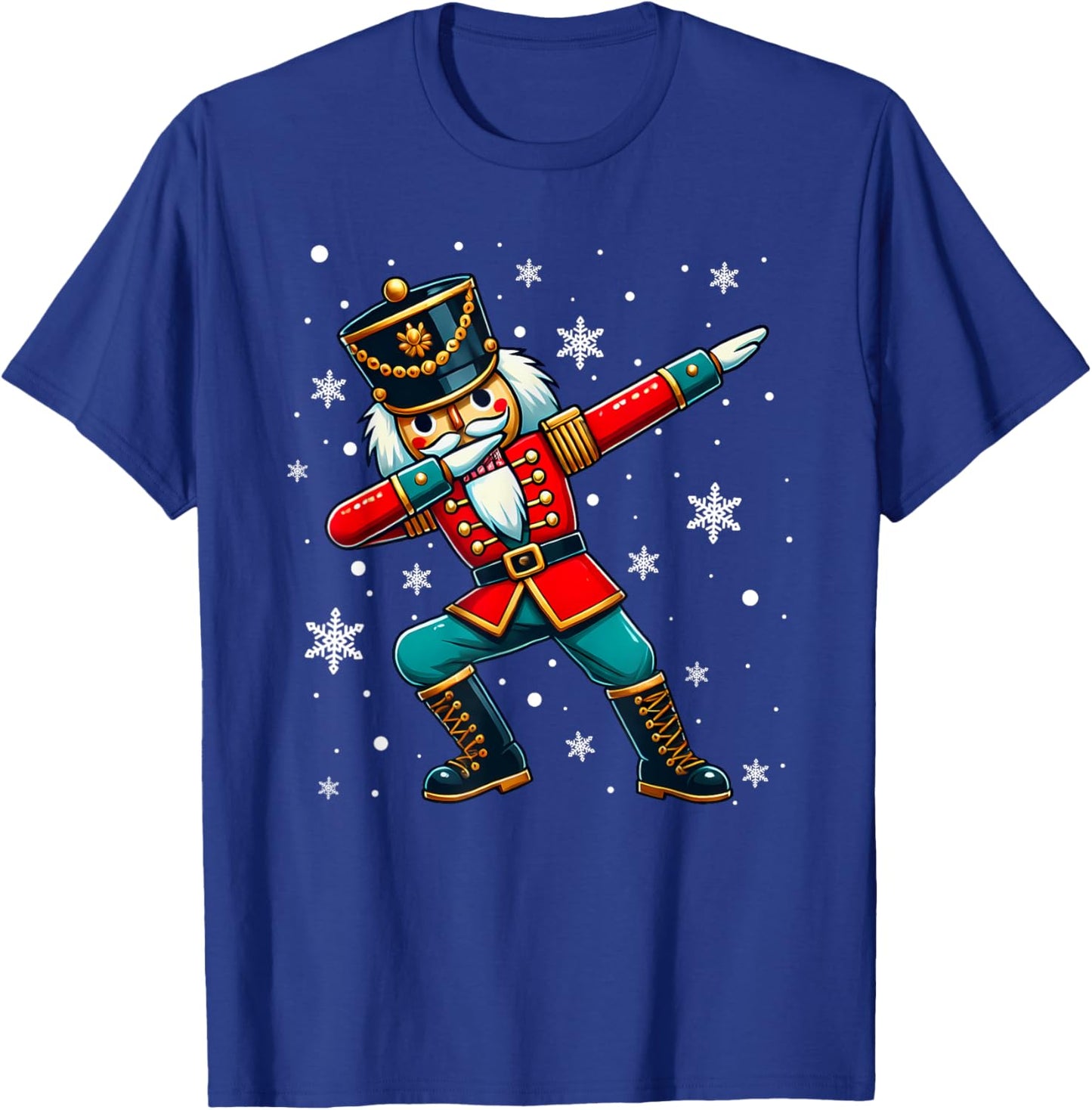 Dabbing Nutcracker Christmas Costume Matching Family Pajama T-Shirt - T-Shirt | Royal