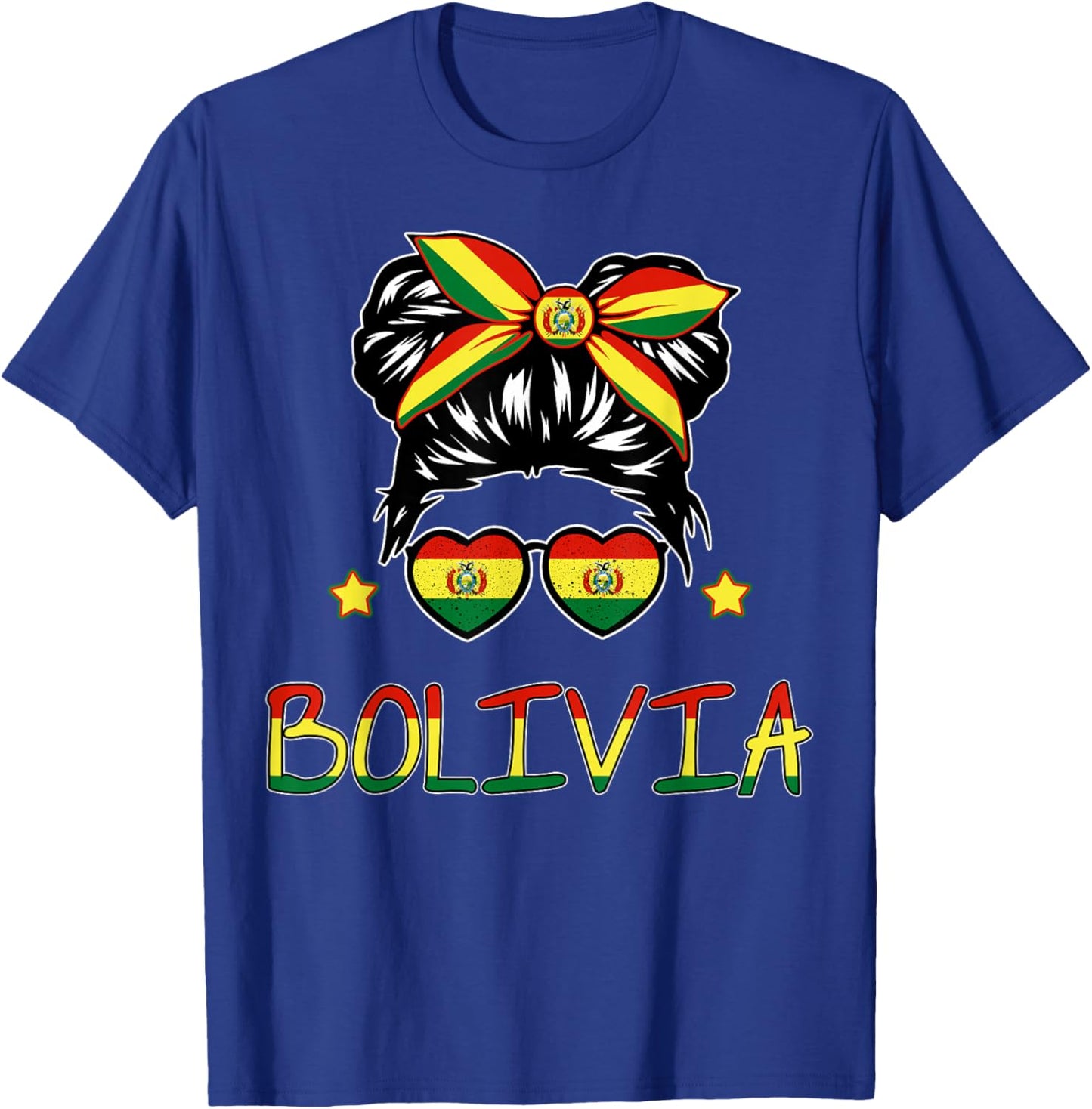 Kids Bolivia Flag Toddler Bolivian Hispanic Heritage Month T-Shirt - T-Shirt | Royal