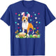 American Staffordshire Terrier Dog Easter Egg Hunt Bunny T-Shirt - T-Shirt | Royal