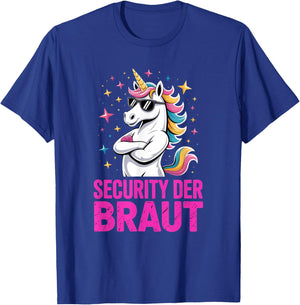 Security Der Braut Junggesellenabschied JGA T-Shirt - T-Shirt | Royal