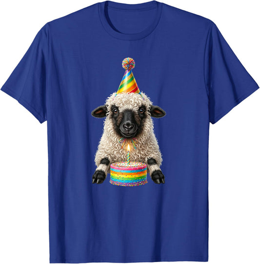 Valais Blacknose Sheep Birthday T-Shirt - T-Shirt | Royal