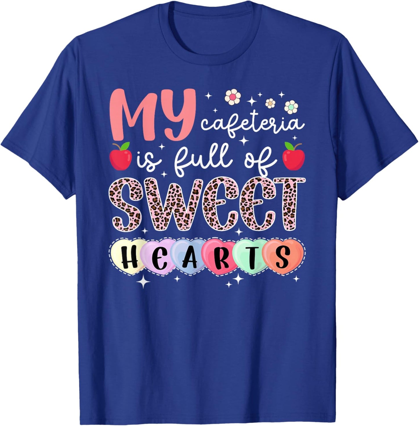 Valentines Day Lunch Lady Valentine Lunch Ladies Valentines Day T-Shirt - T-Shirt | Royal