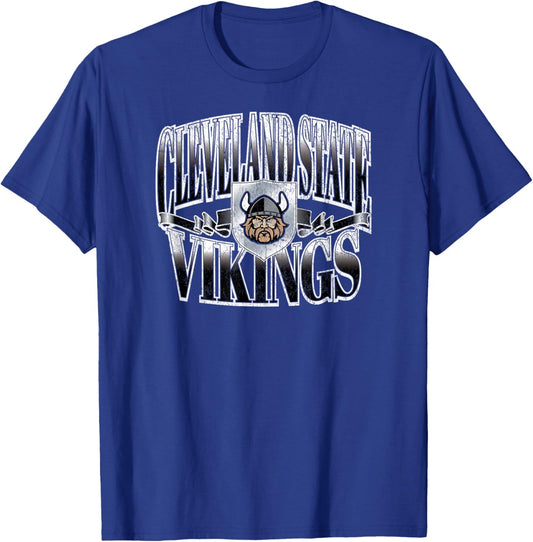 Cleveland State Vikings Retro Class Green T-Shirt - T-Shirt | Royal