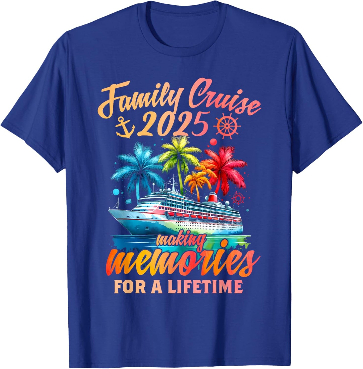 Family Cruise 2025 Family Matching Cruise Vacation Party T-Shirt - T-Shirt | Royal