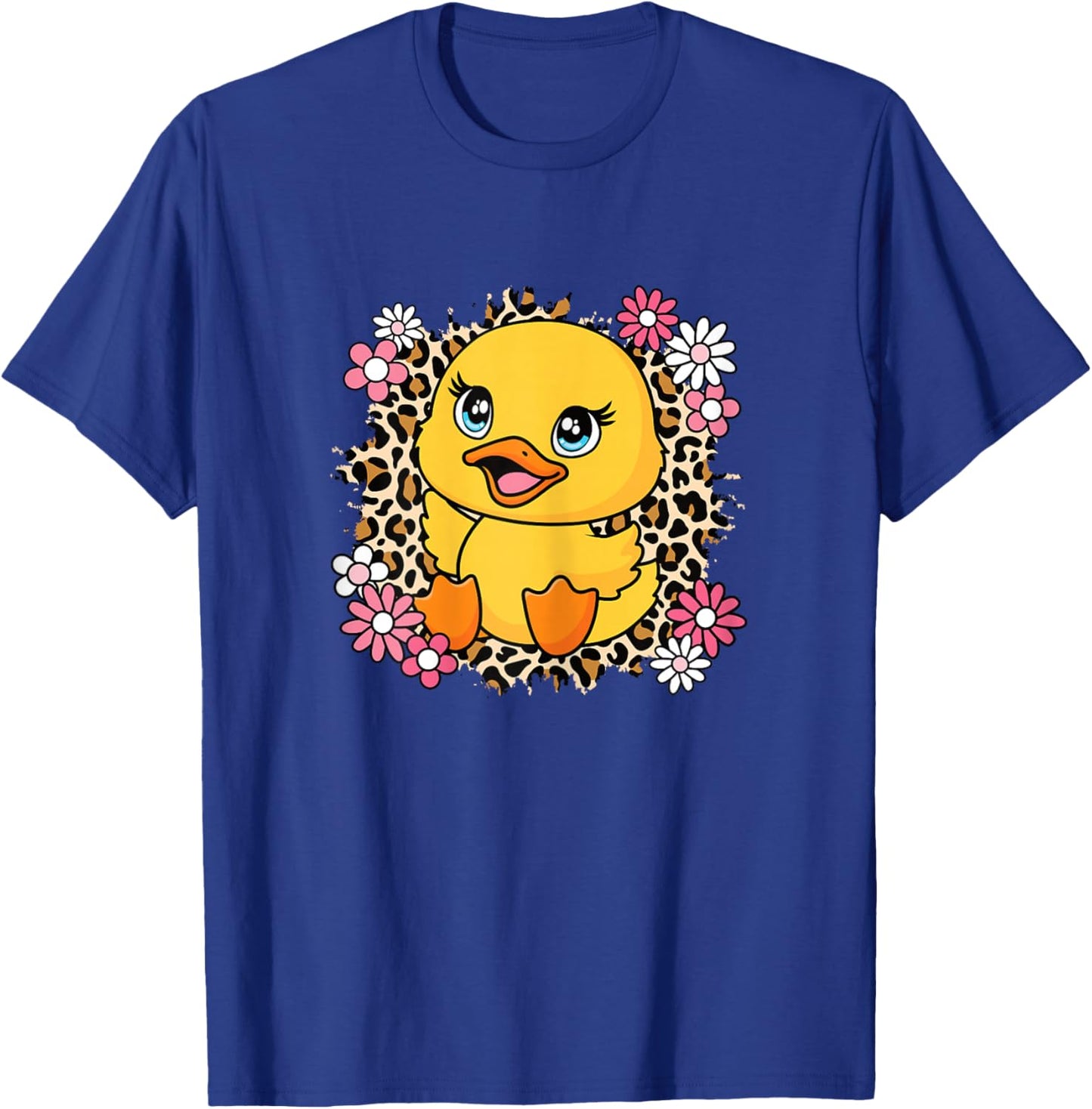 Cute Duck Flowers Duck Lover Women Girls Kids T-Shirt - T-Shirt | Royal