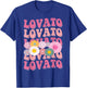 Girl Retro Lovato First Name Personalized Groovy 80's T-Shirt - T-Shirt | Royal