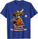 Baseball Skeleton Mexican Sombrero Cinco De Mayo T-Shirt - T-Shirt | Royal