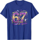67 Meme Funny Six Seven Gymnastics Lovers Girls T-Shirt - T-Shirt | Royal