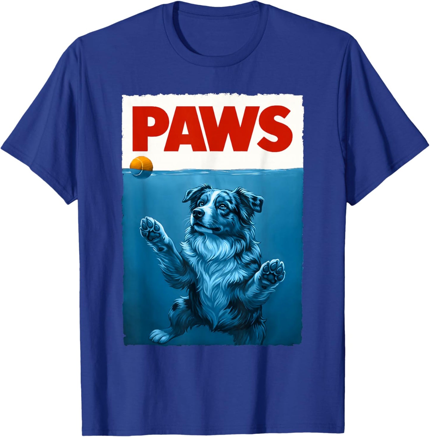 Cute Aussie Dog Aussie Mom Funny Australian Shepherd T-Shirt - T-Shirt | Royal