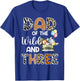 Dad Of The Wild and Three 3 Birthday Zoo Theme Safari Jungle T-Shirt - T-Shirt | Royal