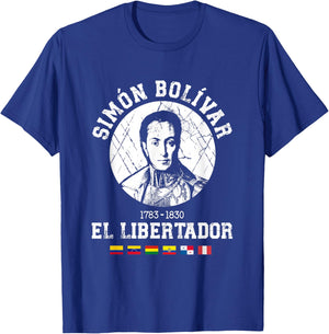 Simón Bolívar El Libertador South American Independence T-Shirt - T-Shirt | Royal
