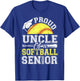 Proud Uncle of A 2026 Senior Softball Graduate T-Shirt - T-Shirt | Royal