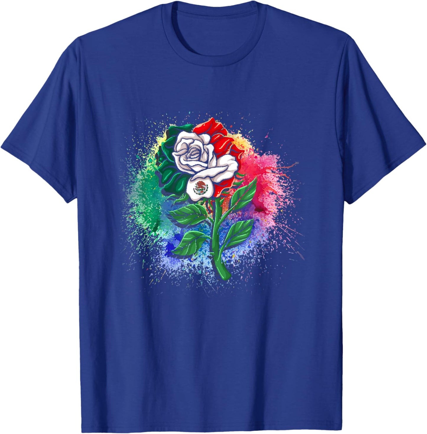Mexico Gift Rose Tijuana Mexican Hispanic Pride Poncho T-Shirt - T-Shirt | Royal
