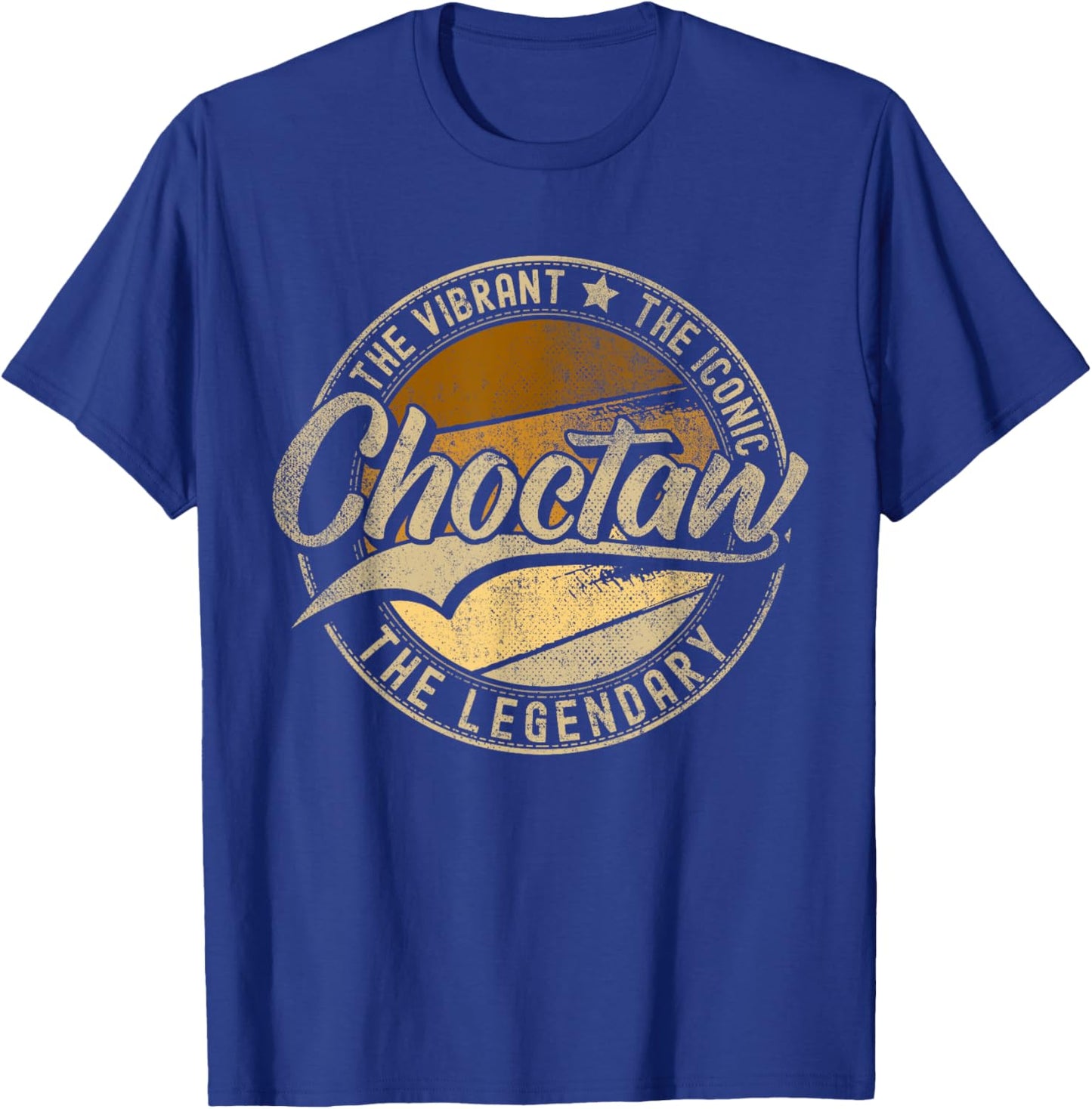 Choctaw OK | Oklahoma | Vintage Distressed T-Shirt - T-Shirt | Royal