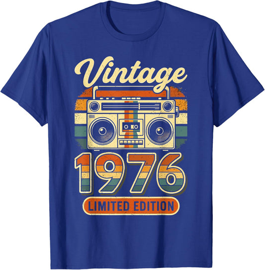 Birthday 50 Years Man 1976 T-Shirt - T-Shirt | Royal
