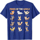 Foxes of the World Names Chart for Kids Cute Fox Species T-Shirt - T-Shirt | Royal