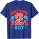 Kids 2nd Birthday Spider Web 2 Year Old Boy Party T-Shirt - T-Shirt | Royal