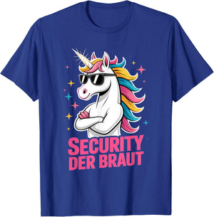 Security Der Braut Junggesellenabschied JGA T-Shirt - T-Shirt | Royal