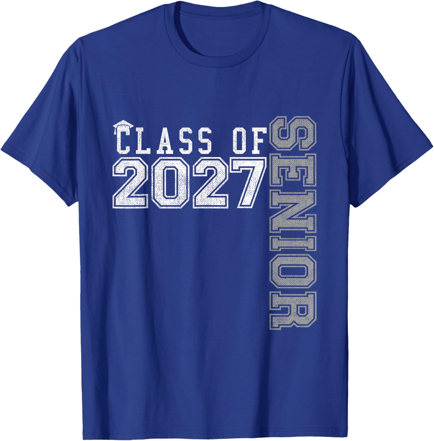 Senior 2027 Class of 2027 Seniors Graduation 2027 Senior 27 T-Shirt - T-Shirt | Royal