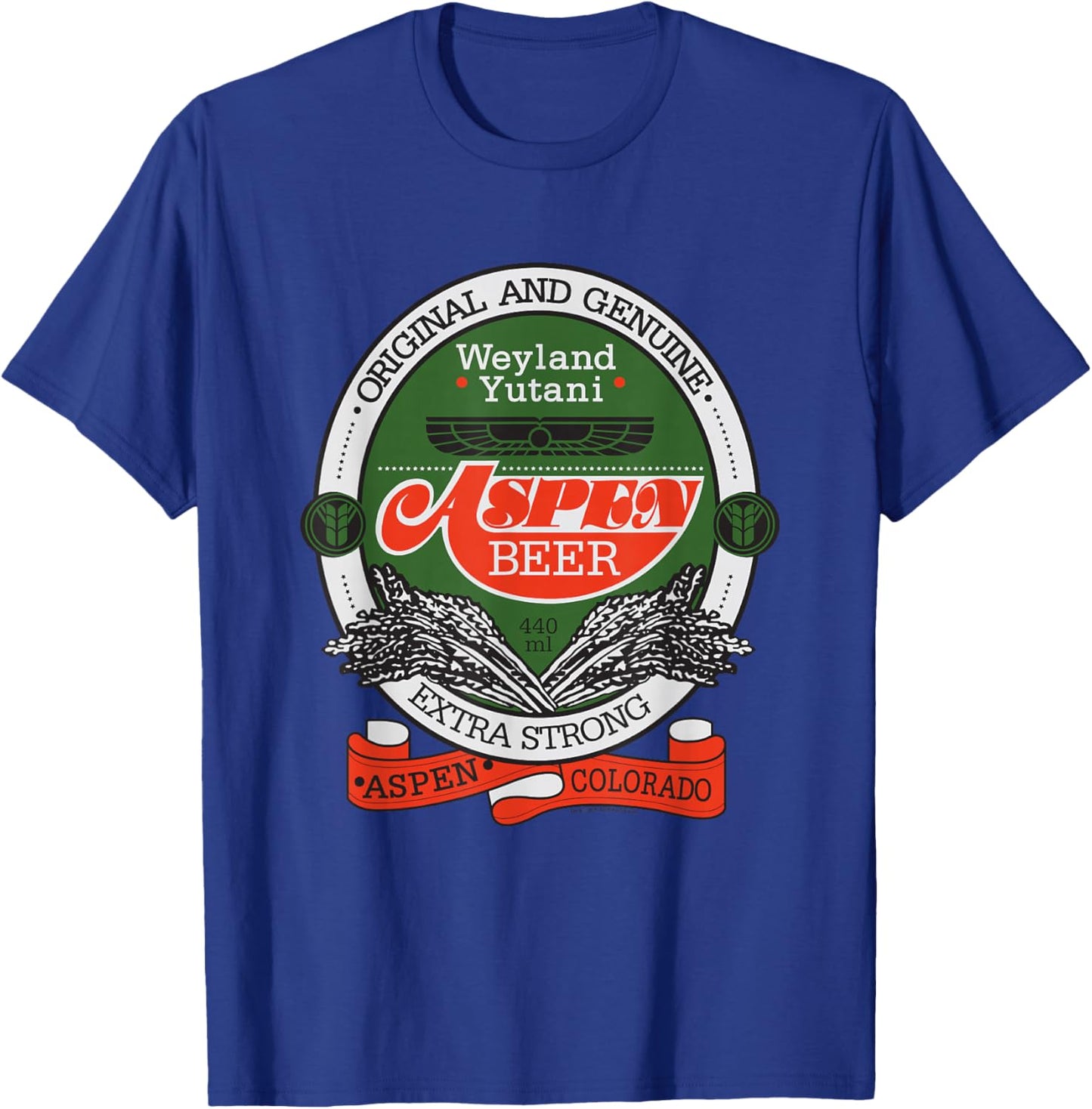 Alien: Romulus Original Weyland Yutani Aspen Beer Label T-Shirt - T-Shirt | Royal