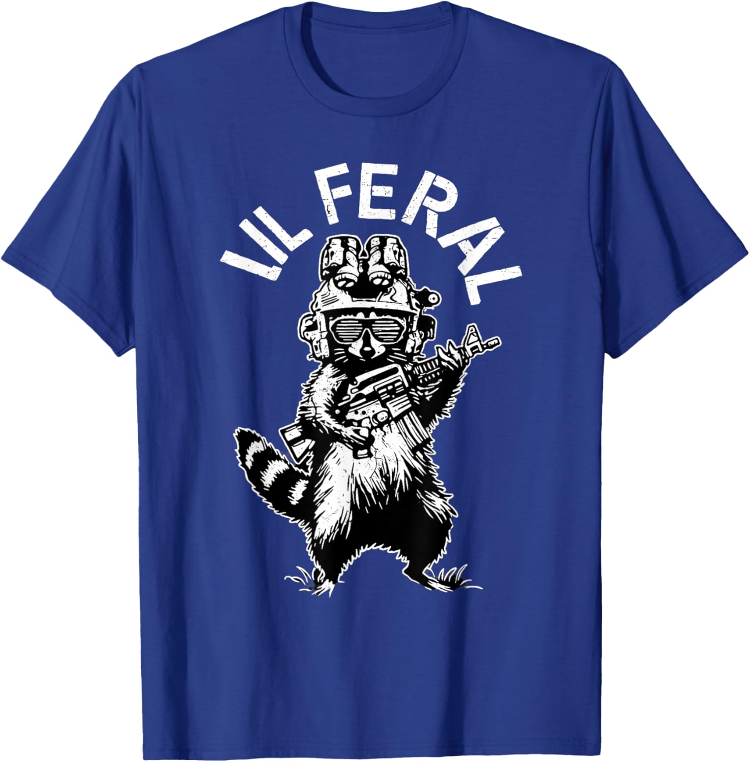 Lil Feral Raccoon Shirt for Kids Funny Raccoon Lover T-Shirt - T-Shirt | Royal