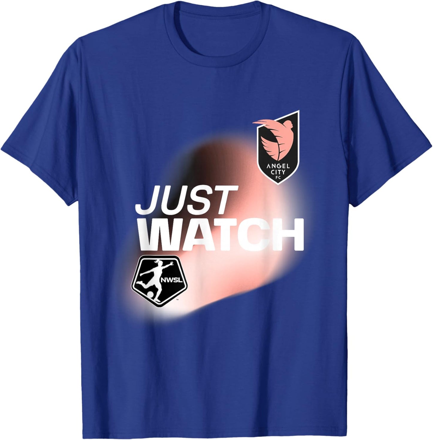 Officially Licensed Angel City FC Just Watch NWSL T-Shirt - T-Shirt | Royal