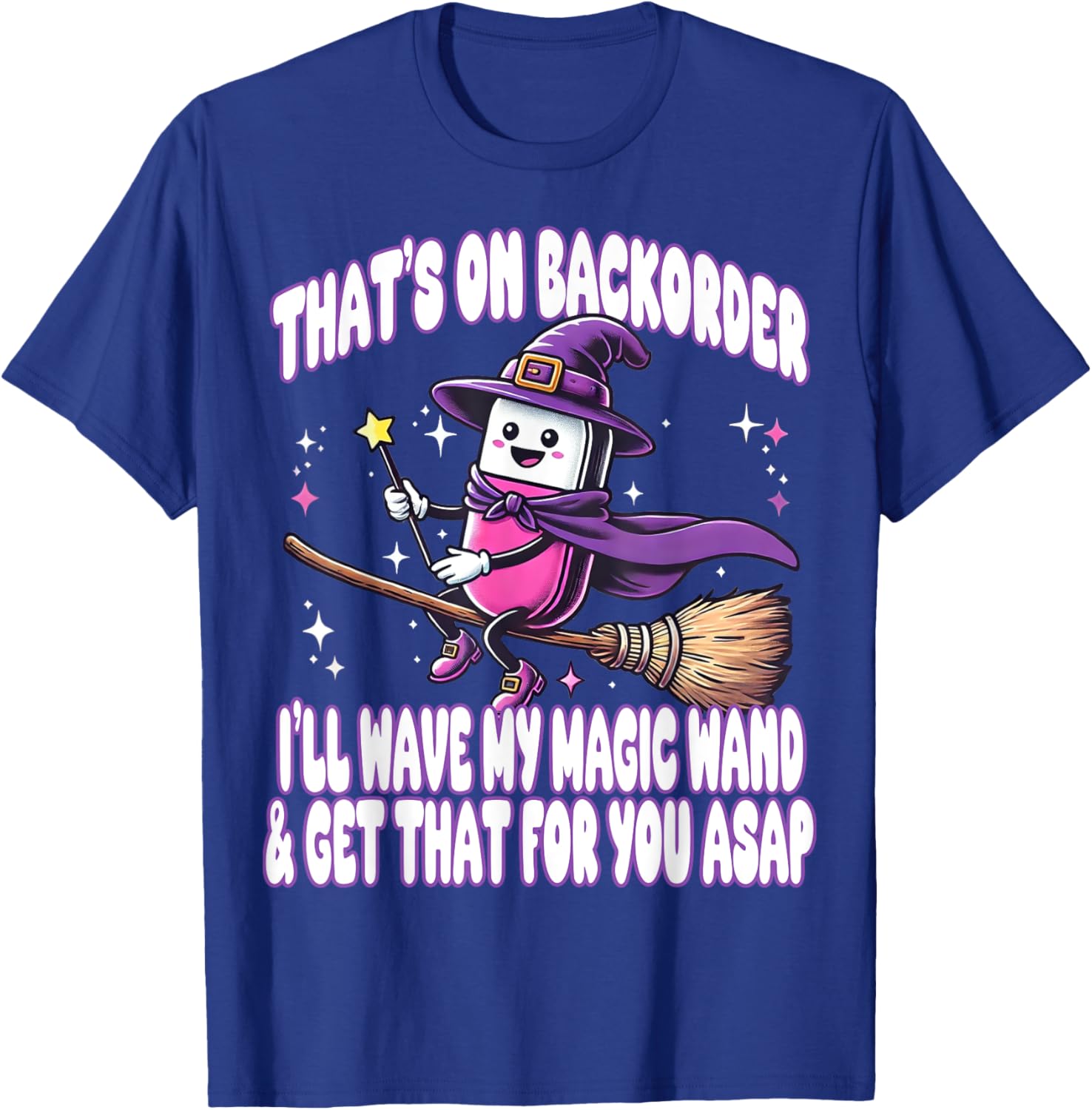Pharmacy Halloween Pharmacist Tech Technician PharmD Funny T-Shirt - T-Shirt | Royal