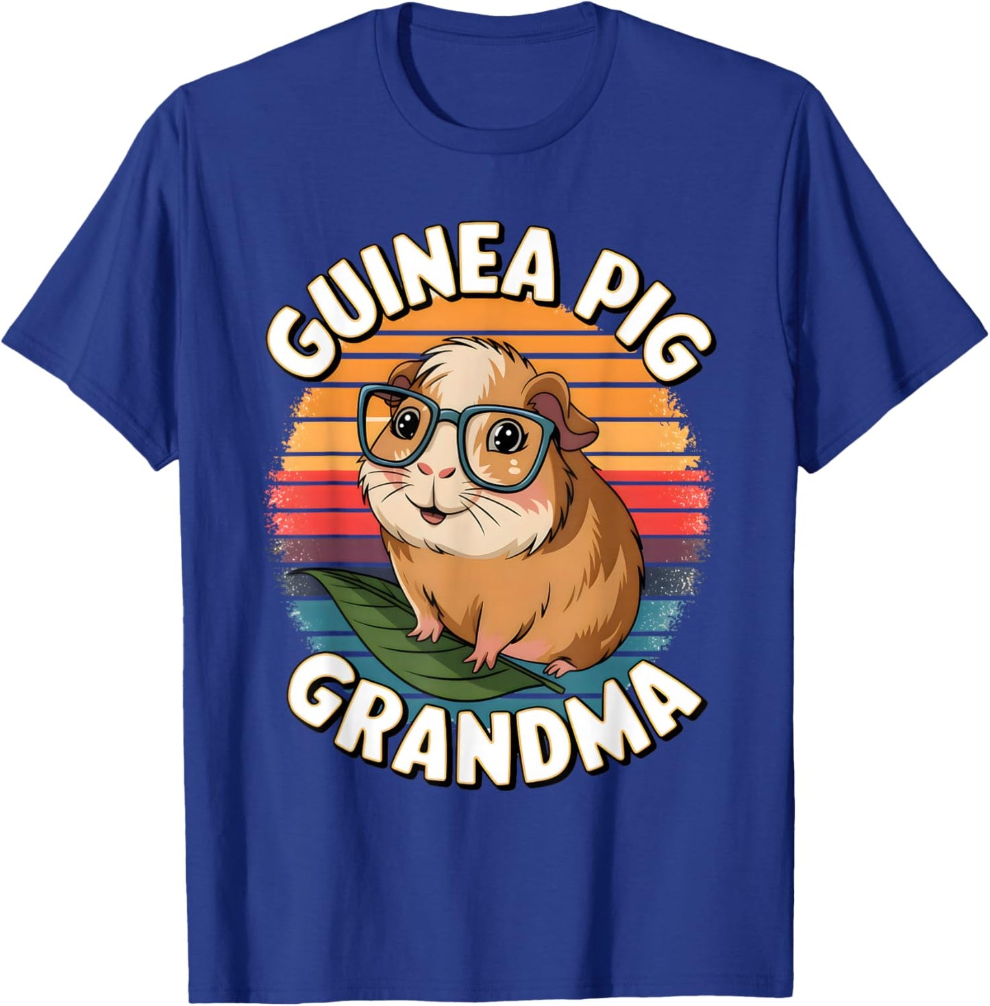 Cute Guinea Pig Grandma Design for Grandmothers T-Shirt - T-Shirt | Royal