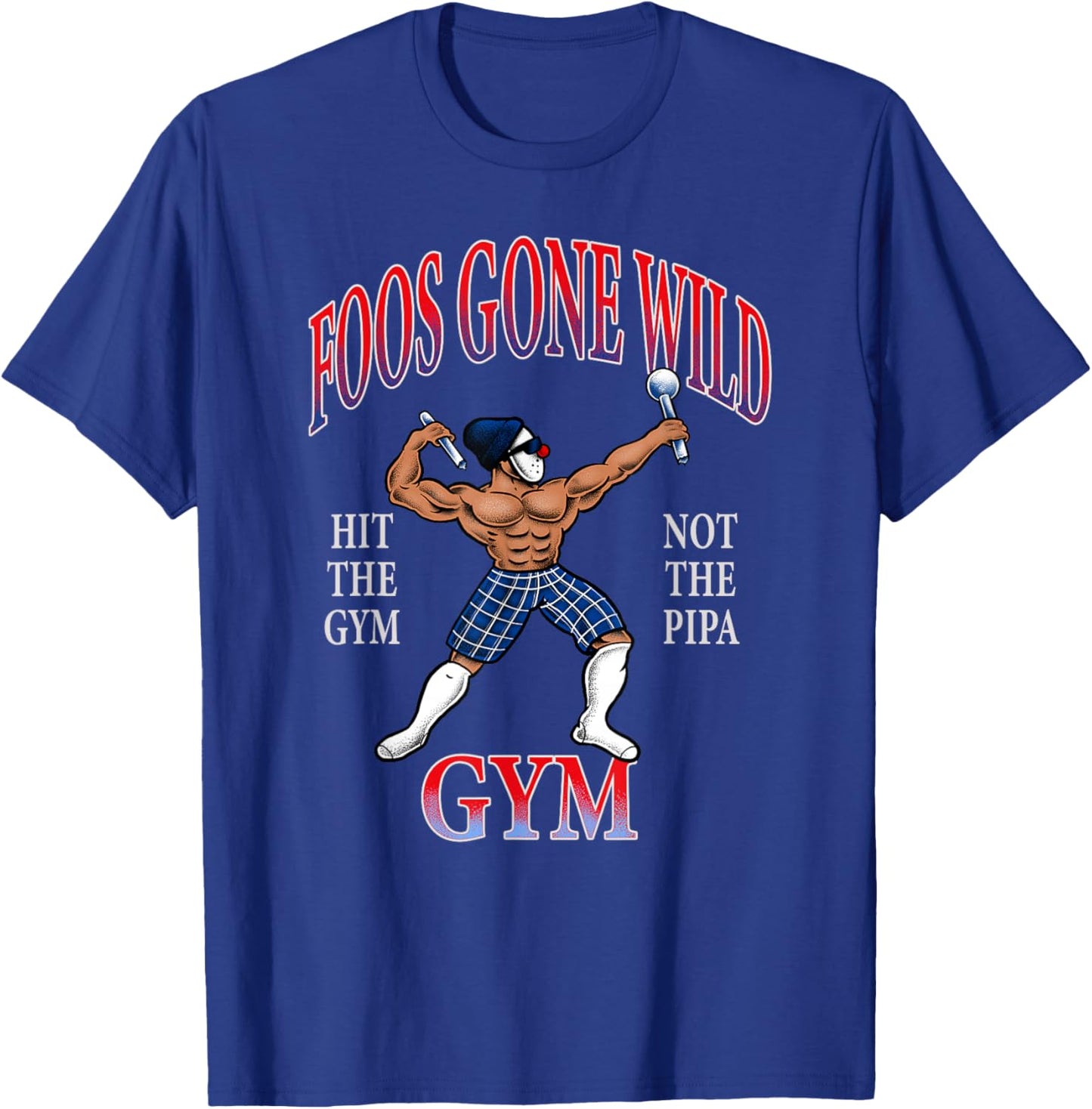 Foos Gone Wild – Hit The Gym Navy T-Shirt - T-Shirt | Royal