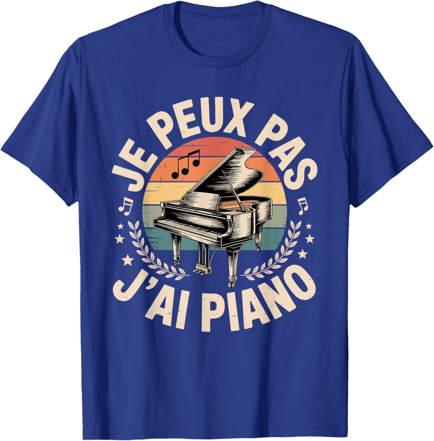 Je Peux Pas J'Ai Piano Love Melody Notes T-Shirt - T-Shirt | Royal