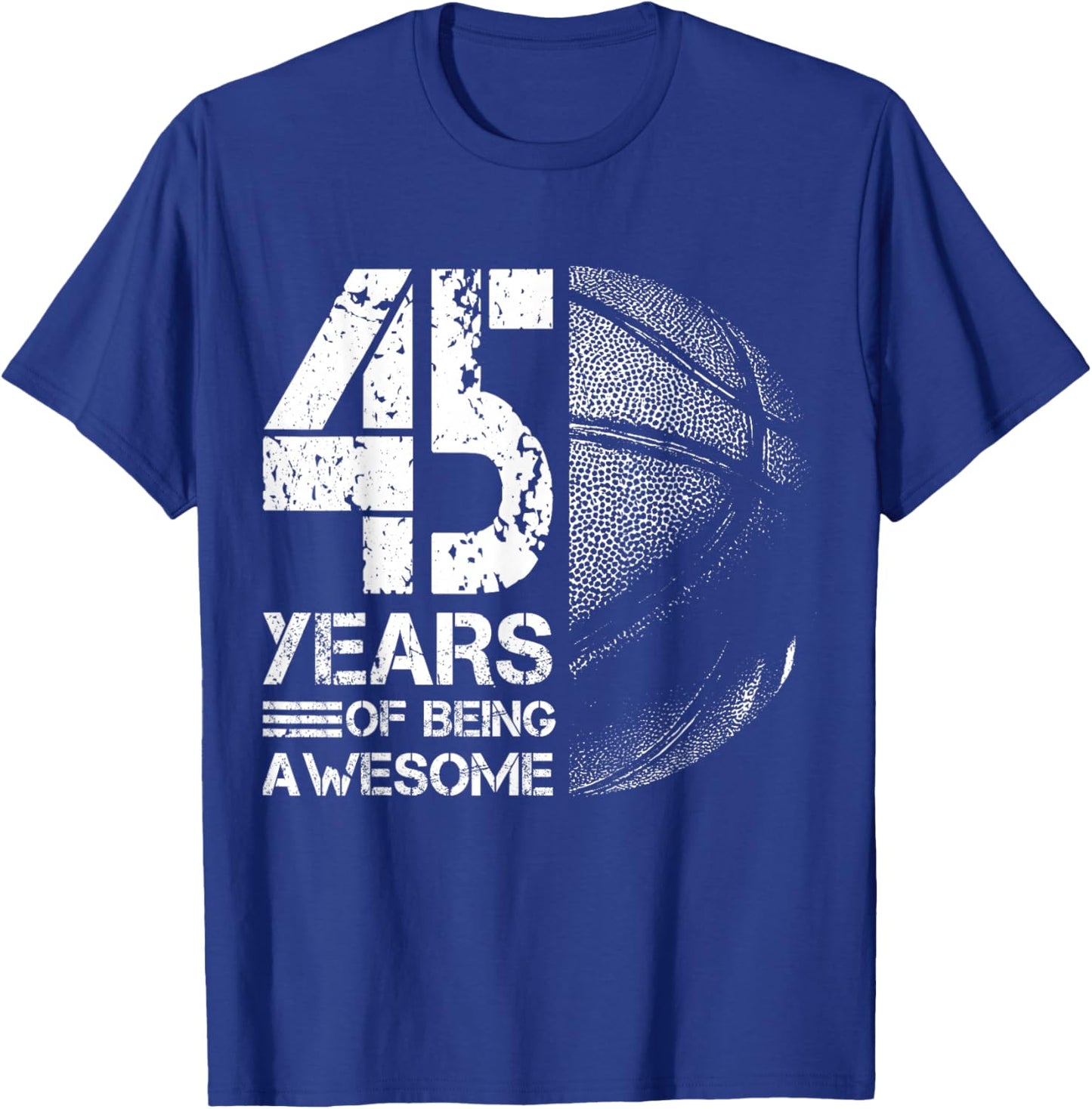 45e Anniversaire Homme basketteur Basket-Ball 45 Ans T-Shirt - T-Shirt | Royal