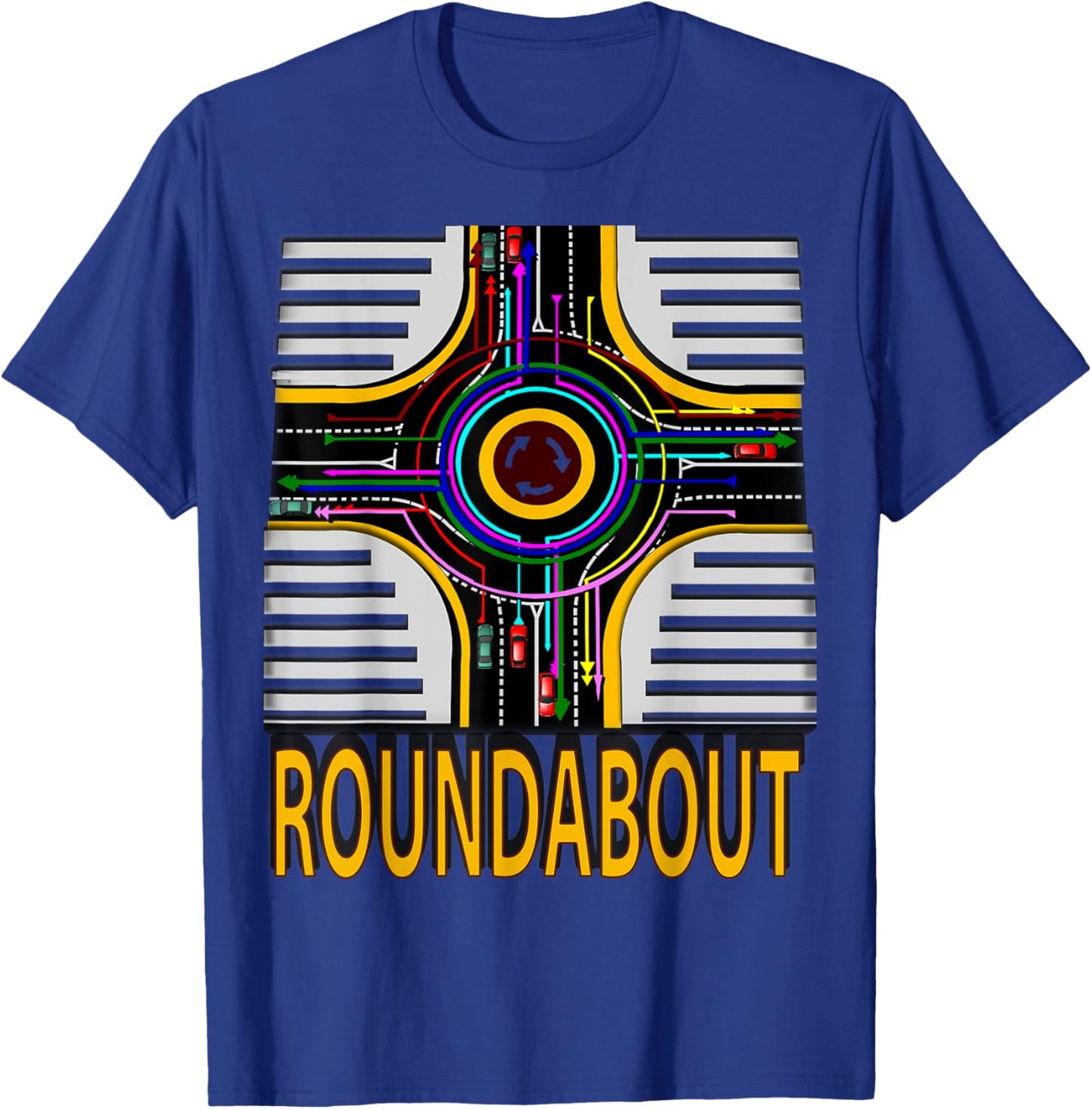 Roundabout traffic direction T-Shirt - T-Shirt | Royal